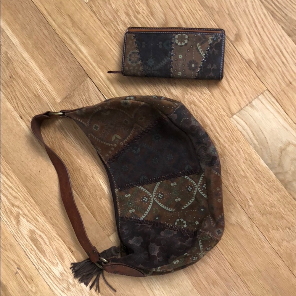 Fossil shoulder bag and wallet!